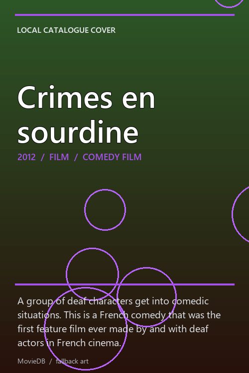 Crimes en sourdine poster