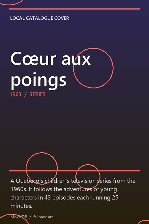 Cœur aux poings poster