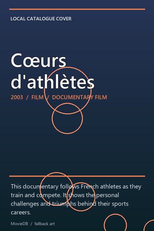 Cœurs d'athlètes poster