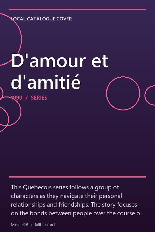 D'amour et d'amitié poster