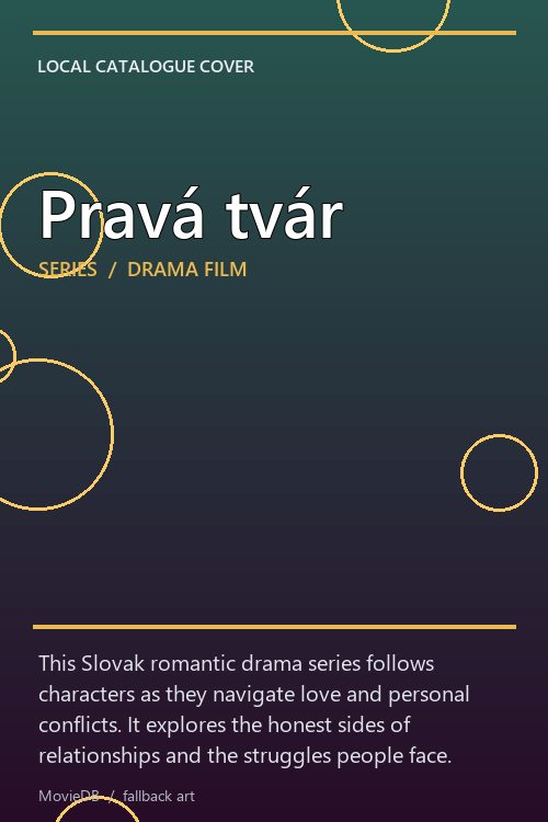 Pravá tvár poster