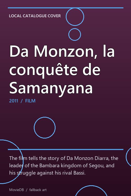 Da Monzon, la conquête de Samanyana poster