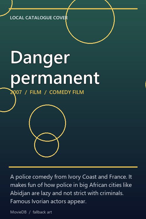 Danger permanent poster
