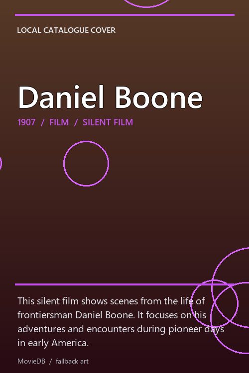 Daniel Boone poster