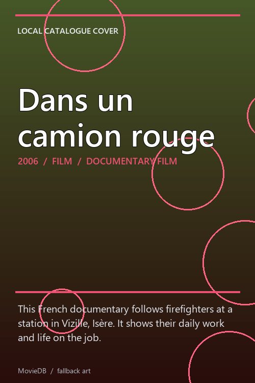 Dans un camion rouge poster