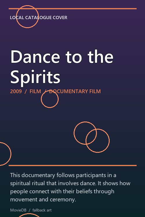 Dance to the Spirits poster