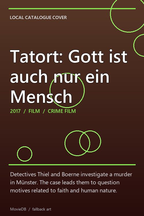 Tatort: Gott ist auch nur ein Mensch poster