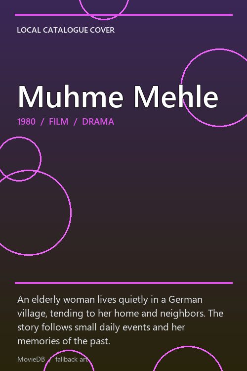 Muhme Mehle poster