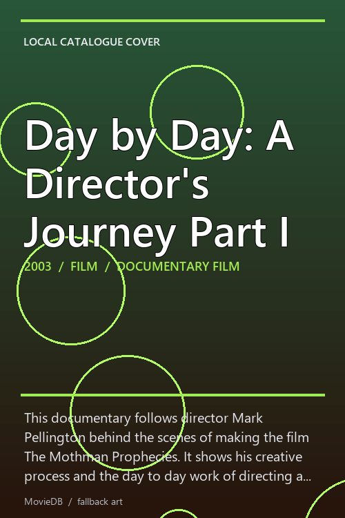 Day by Day: A Director's Journey Part I poster
