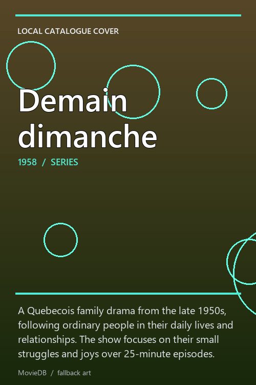 Demain dimanche poster