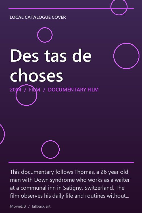 Des tas de choses poster