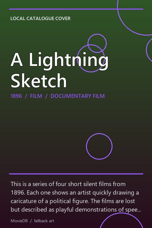 A Lightning Sketch poster