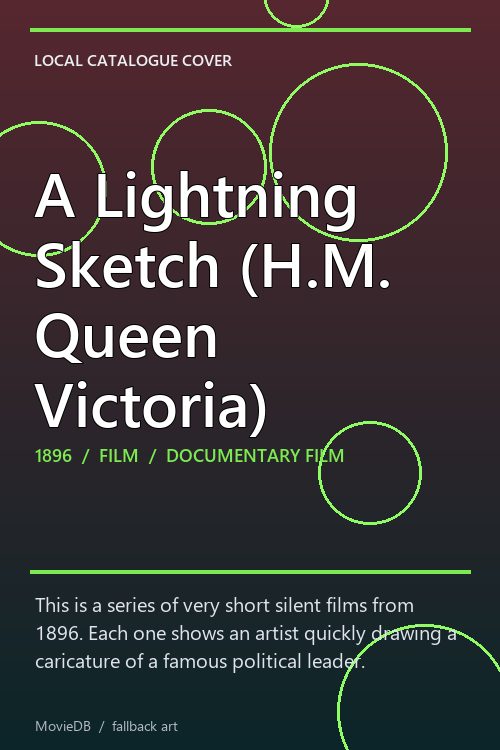 A Lightning Sketch (H.M. Queen Victoria) poster