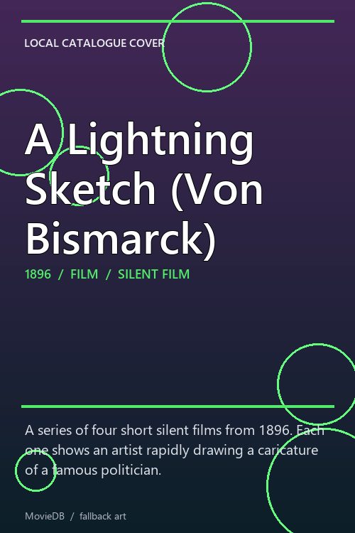A Lightning Sketch (Von Bismarck) poster