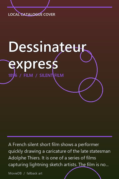 Dessinateur express poster