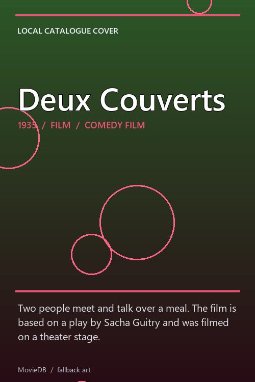 Deux Couverts poster