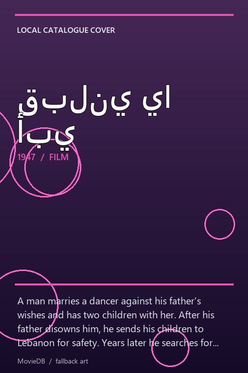 قبلني يا أبي poster