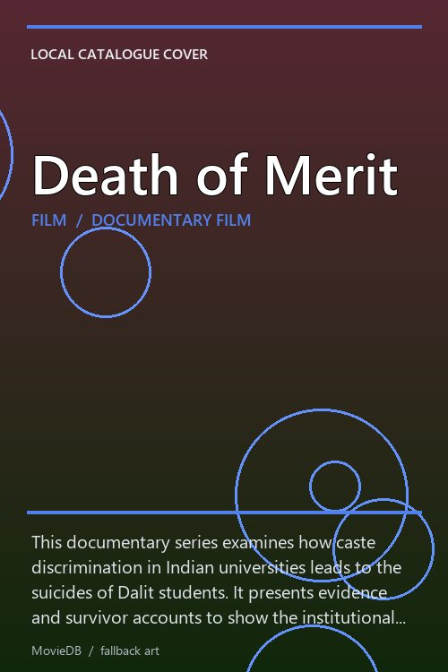 Death of Merit poster