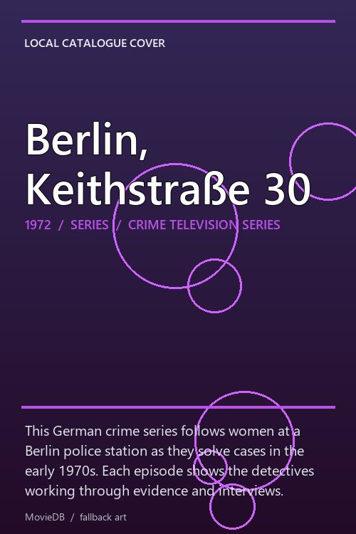 Berlin, Keithstraße 30 poster