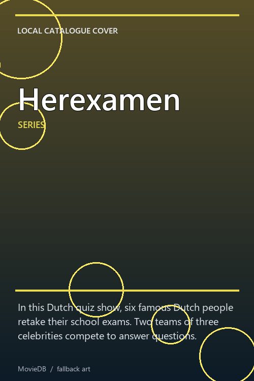 Herexamen poster
