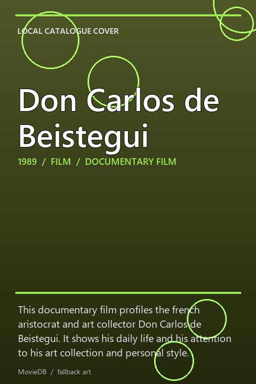 Don Carlos de Beistegui poster