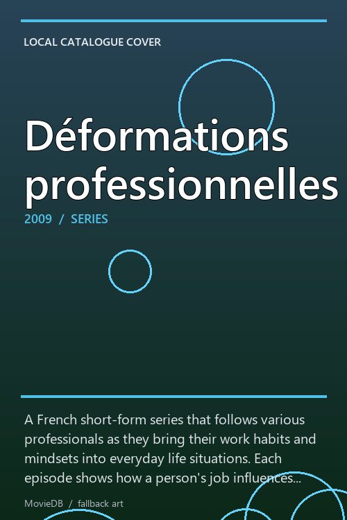 Déformations professionnelles poster