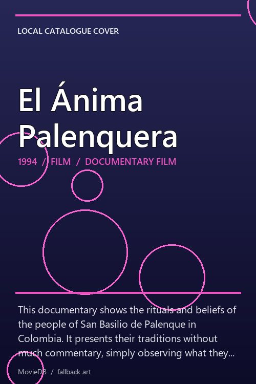 El Ánima Palenquera poster