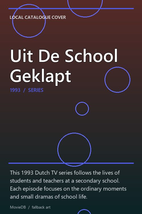 Uit De School Geklapt poster