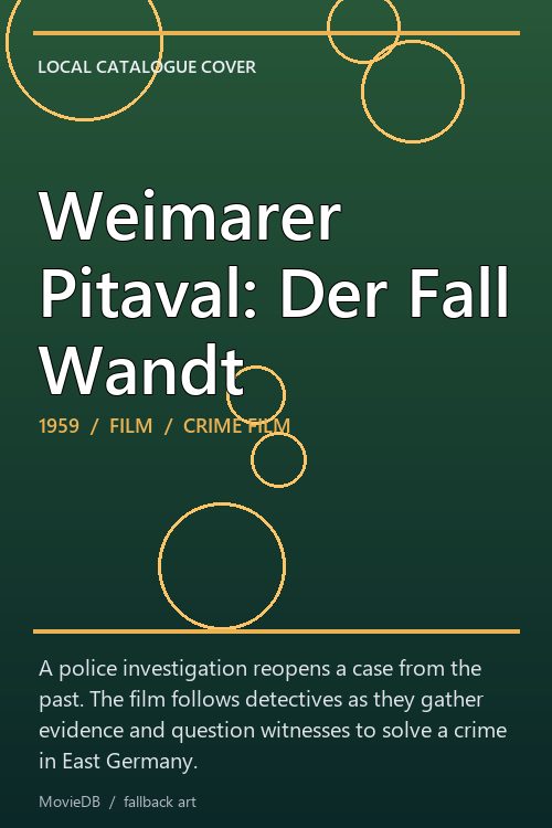 Weimarer Pitaval: Der Fall Wandt poster