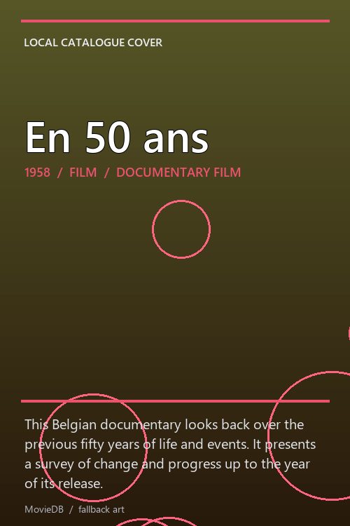 En 50 ans poster