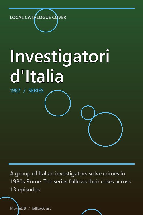 Investigatori d'Italia poster
