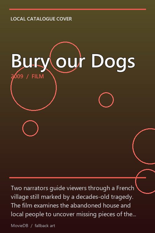 Bury our Dogs poster