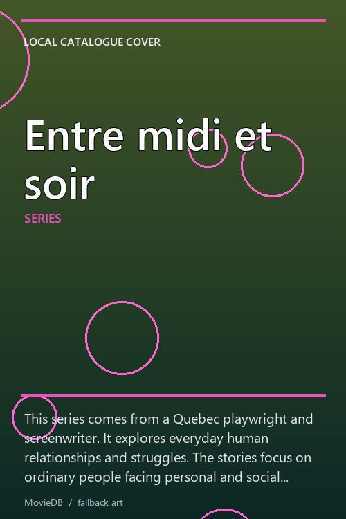 Entre midi et soir poster