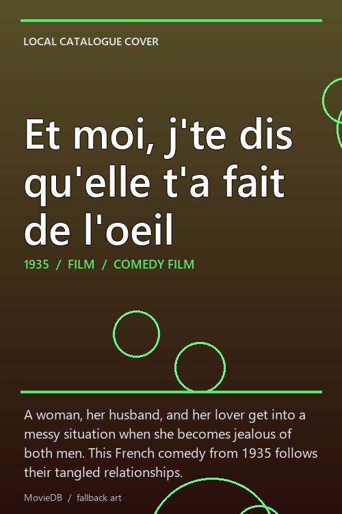 Et moi, j'te dis qu'elle t'a fait de l'oeil poster