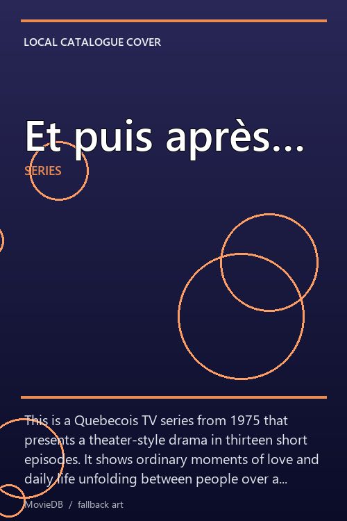 Et puis après… poster