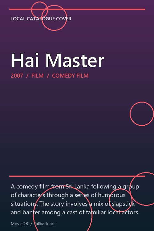 Hai Master poster