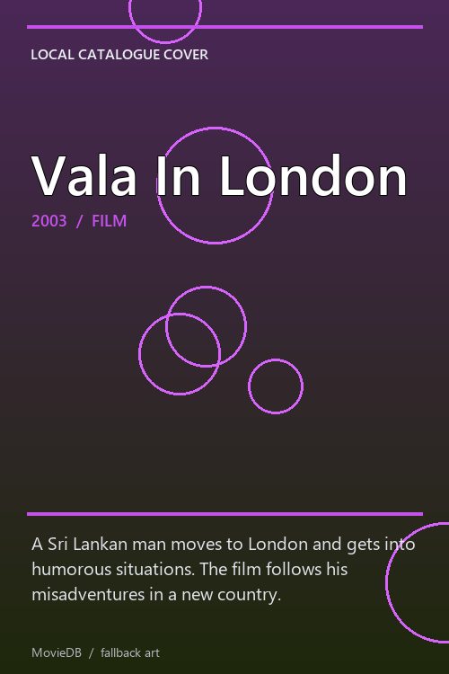 Vala In London poster