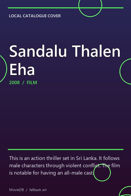 Sandalu Thalen Eha poster