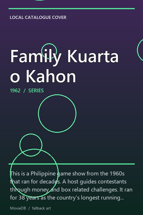 Family Kuarta o Kahon poster