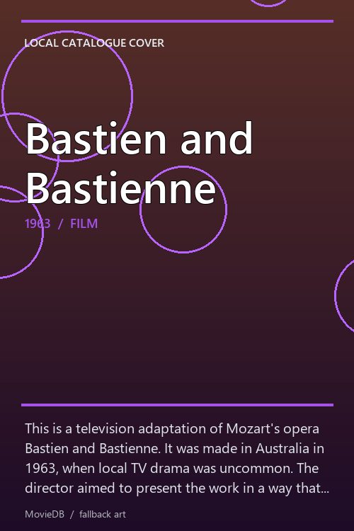 Bastien and Bastienne poster