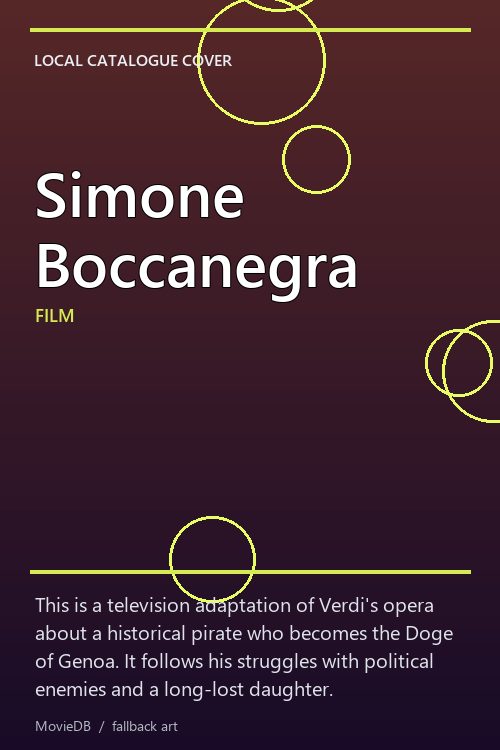Simone Boccanegra poster