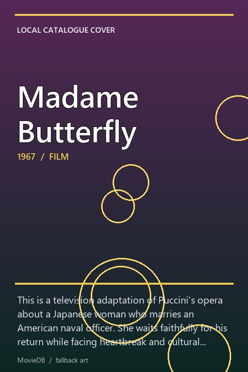 Madame Butterfly poster