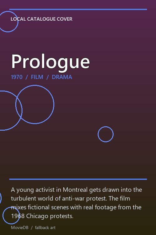 Prologue poster