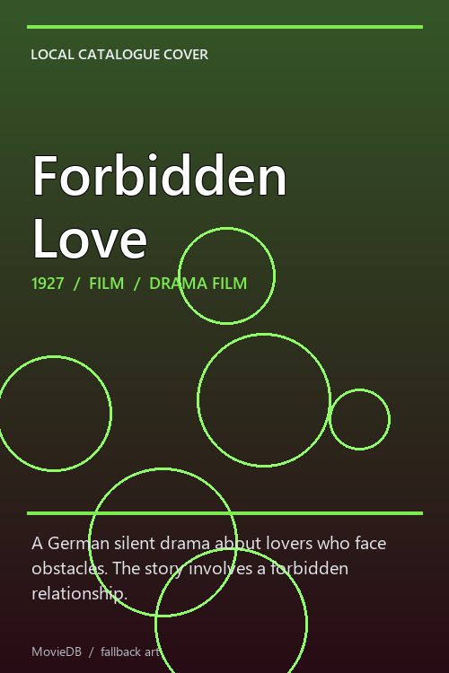Forbidden Love poster