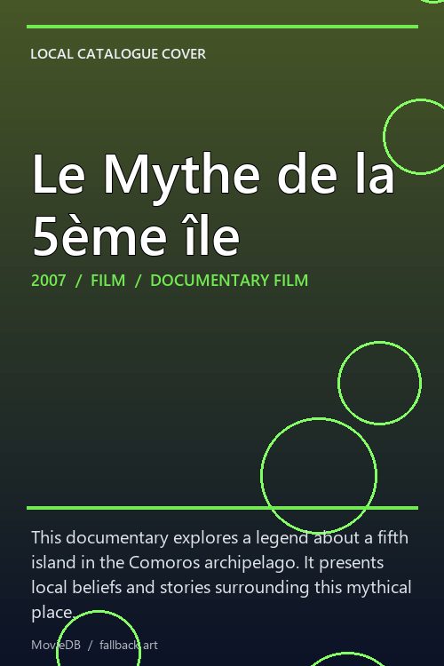 Le Mythe de la 5ème île poster