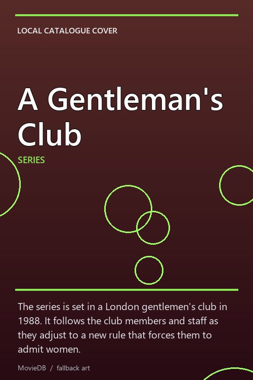 A Gentleman's Club poster