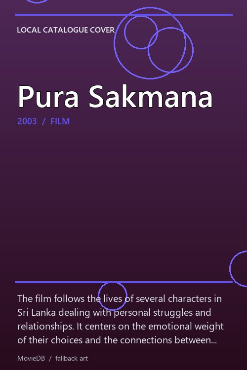 Pura Sakmana poster