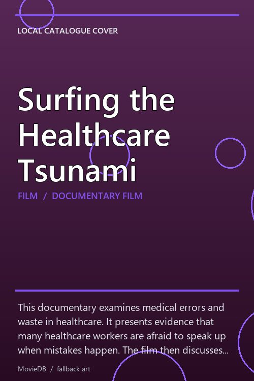 Surfing the Healthcare Tsunami poster
