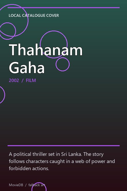 Thahanam Gaha poster