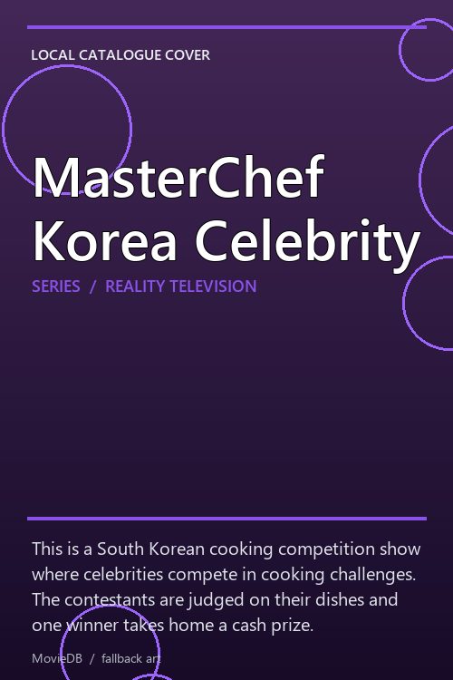MasterChef Korea Celebrity poster